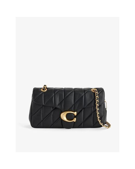 COACH Black Tabby 26 Logo-plaque Quilted Leather Cross-body Bag