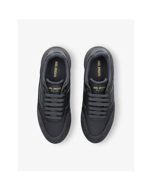 Axel Arigato Black Genesis Neo Runner Suede And Leather Low-Top Trainers for men
