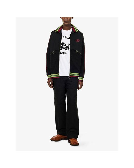 Nicholas Daley White Reggae Klub Graphic-Print Cotton T-Shirt for men