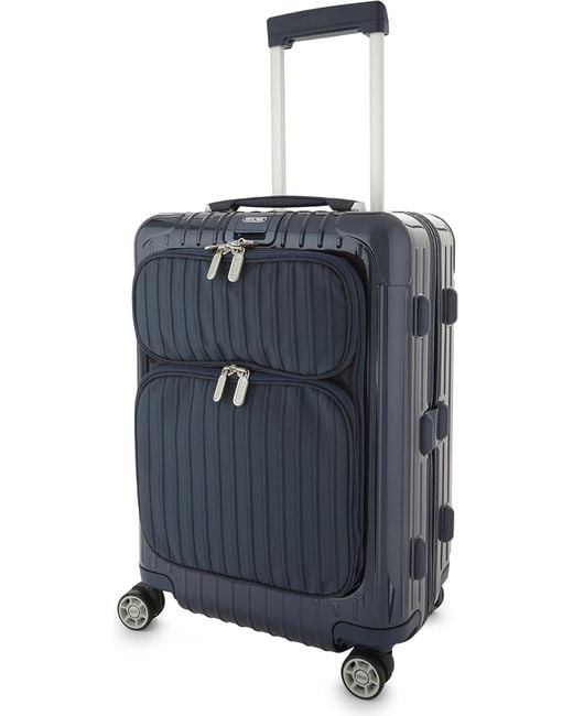 Rimowa Blue Salsa Deluxe Hybrid Cabin Suitcase 55cm for men
