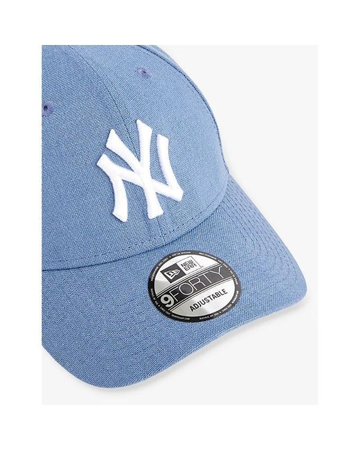 KTZ Blue 9forty New York Yankees Woven Cap for men