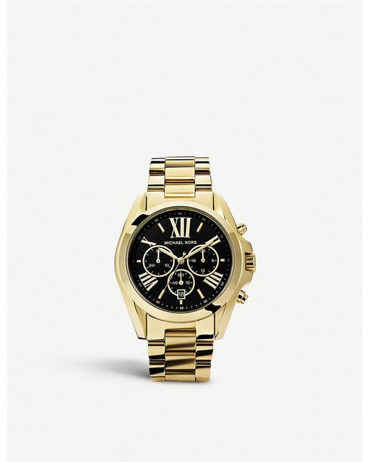 Michael Kors Metallic Mk5739 Bradshaw Gold-plated Watch
