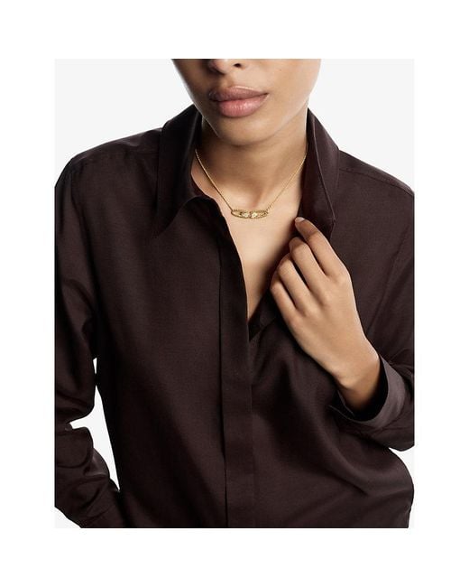Boucheron White Serpent Bohème Vintage 18Ct- And 0.25Ct Diamond Pendant Necklace