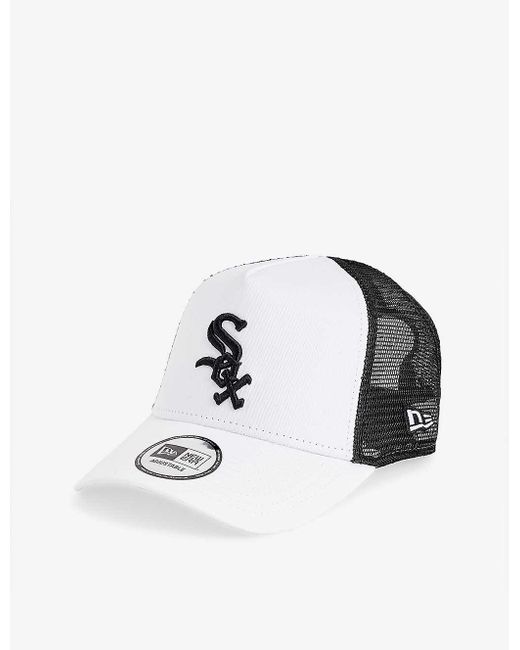 KTZ White Chicago Sox Brand-embroidered Cotton-twill Trucker Cap for men