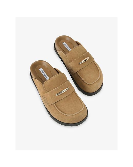 Steve Madden Brown Toryn Suede Mules