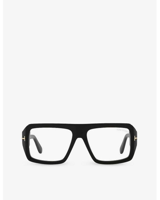 Tom Ford Black Ft5903-b Square-frame Acetate Glasses for men