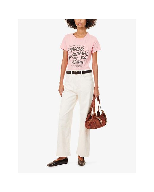 Mother Pink The Lil Goodie Goodie Cotton T-Shirt