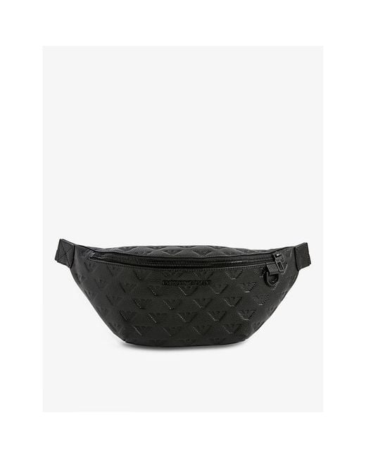 Emporio Armani Ea Bag Pouch Mini Emboss Ao in Black for Men Lyst