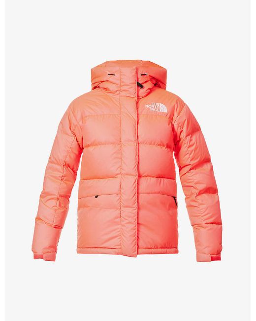 The North Face Hmlyn Padded Shell-down Hooded Jacket in Red | Lyst UK