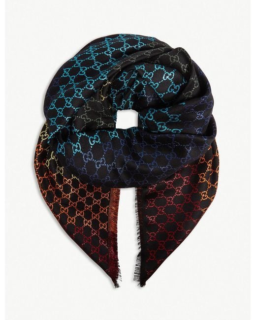 Rainbow gucci best sale scarf