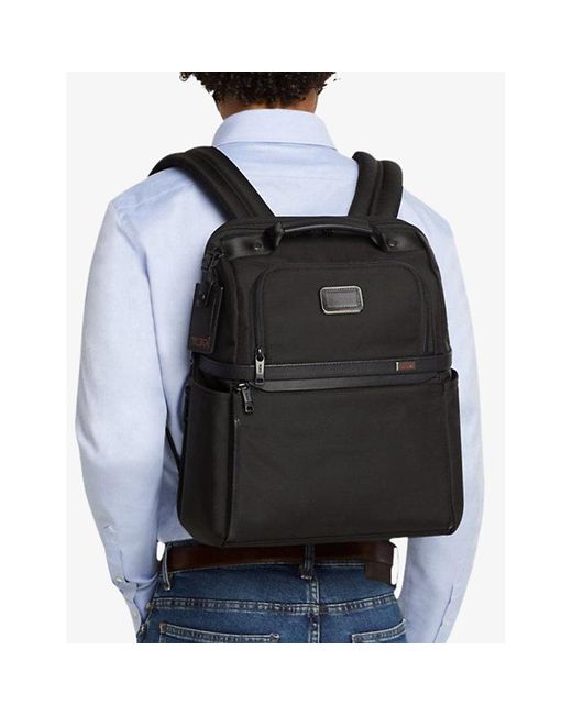 Tumi Black Alpha Nylon Slim Backpack