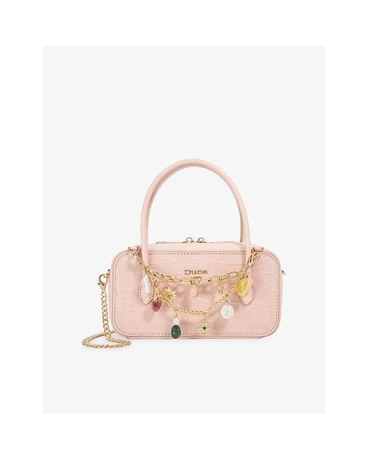 Dune Pink Song Top-Handle Leather Phone Bag