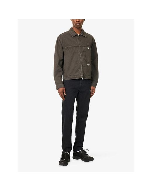 Stone Island Brown Batavia-Tc.I. Marina Slub Cotton Twill Jacket for men