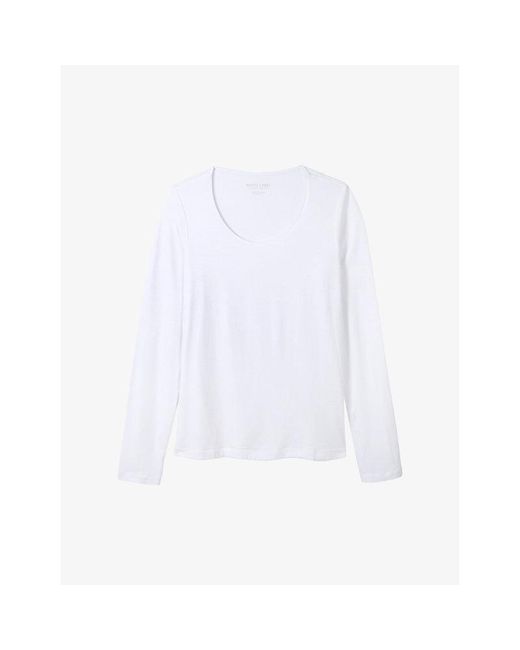 The White Company White Essential Double-Layer Cotton-Jersey T-Shirt
