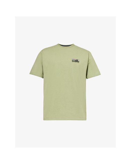 Patagonia Green 73 Skyline Graphic-print Organic Cotton T-shirt for men
