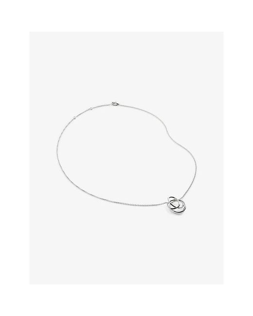 Monica Vinader White Nura Wrap Sterling- Pendant Necklace