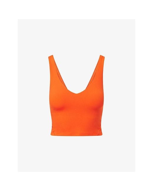 lululemon athletica Orange Align V-Neck Stretch-Woven Top