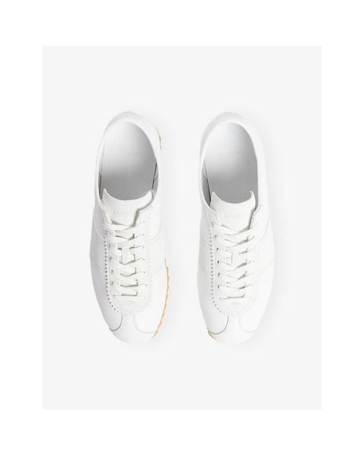 Sandro White Running Leather Trainers for men
