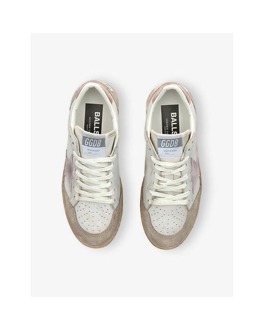 Golden Goose Deluxe Brand White Ball Star Leather Low-Top Trainers