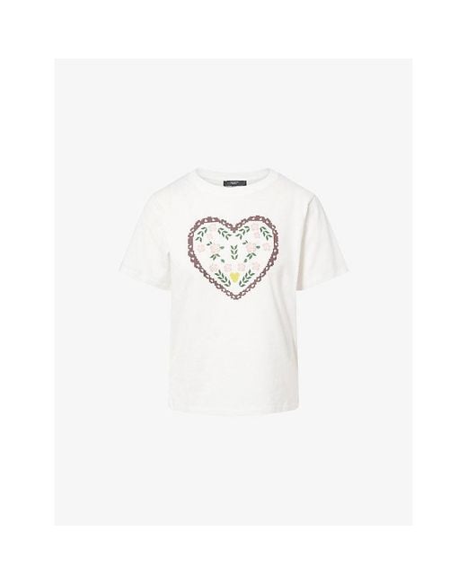 Weekend by Maxmara White Tenue Round-Neck Cotton-Jersey T-Shirt
