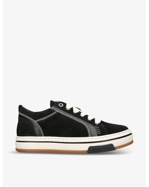 Represent Black Htn Chunky-lace Woven Low-top Trainers for men