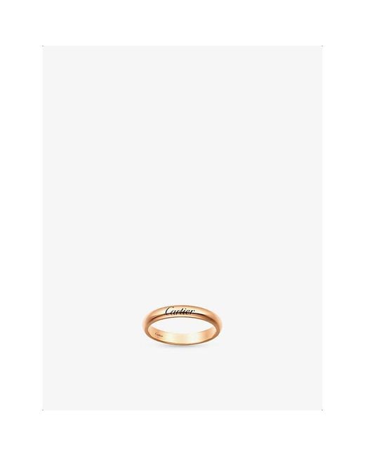 Cartier Metallic C De 18Ct Rose- Wedding Ring