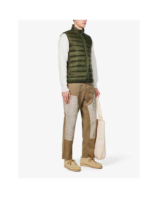 Barbour Green Bretby Padded Regular-Fit Shell Gilet for men
