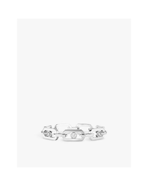 Messika White So Move Xl 18Ct- And 0.39Ct Diamond Bracelet
