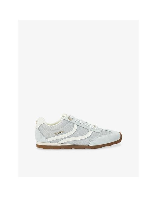 Carvela Kurt Geiger White Florence Suede Trainers