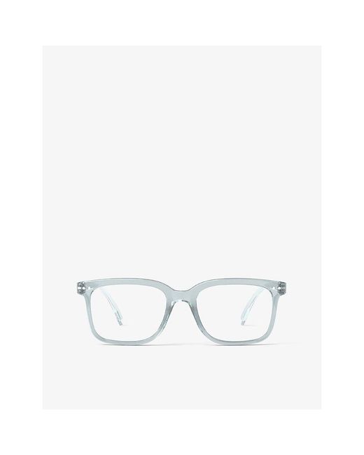 Izipizi White #L Square-Framed Reading Glasses for men