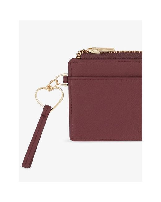 Dune Red Keeping Leather Card Holder
