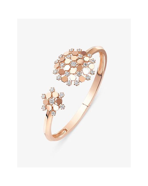 Chaumet White Bee De 18Ct Rose- And 1.74Ct Brilliant-Cut Diamond Bracelet
