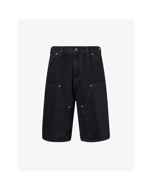 Carhartt Blue Og Double Knee Denim Shorts for men