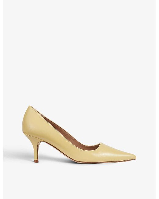 LK Beatrice Pointed Leather Courts in Metallic Lyst