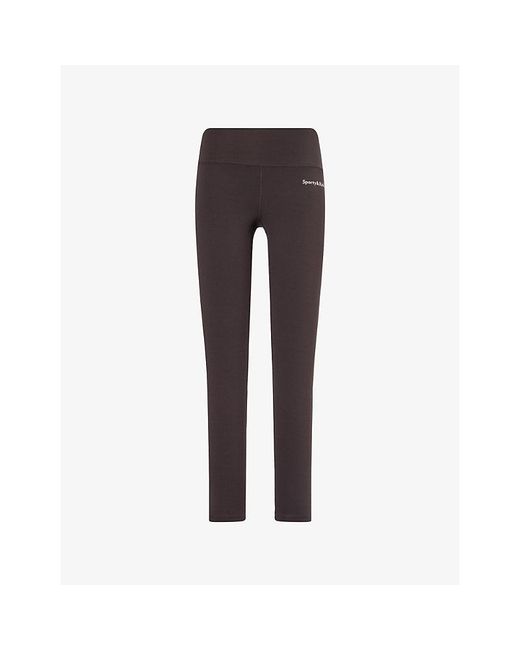 Sporty & Rich Multicolor Serif-Logo Workout Leggings