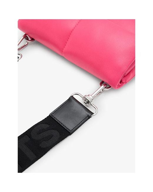 AllSaints Pink Ezra Leather Cross-body Bag