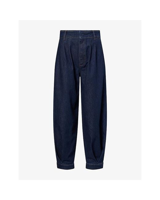 PAIGE Blue Delaney Harem Denim Trousers