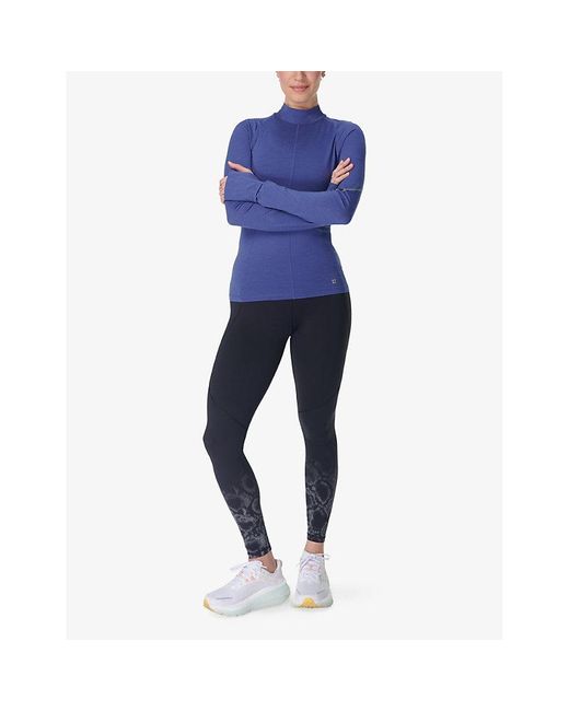 Sweaty Betty Black Power Reflective Stretch-Woven Workout Leggings