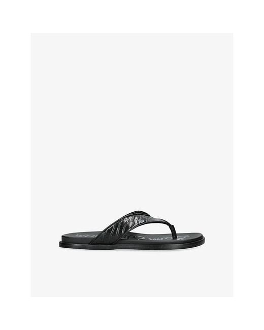 Sam Edelman Black Lila Leather Sandals