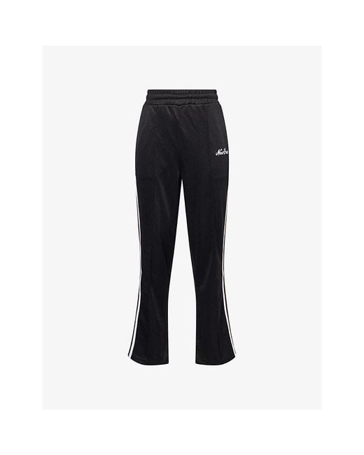 KTZ Black Logo-Embroidered Contrast-Stripe Jersey Jogging Bottoms for men