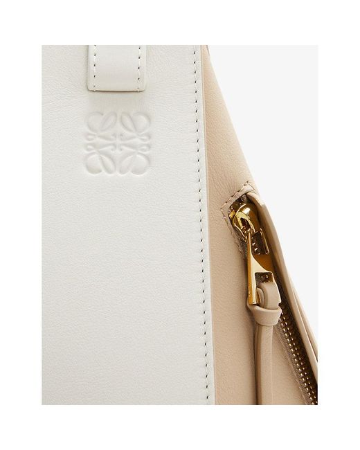 Loewe White Hammock Small Leather Shoulder Bag