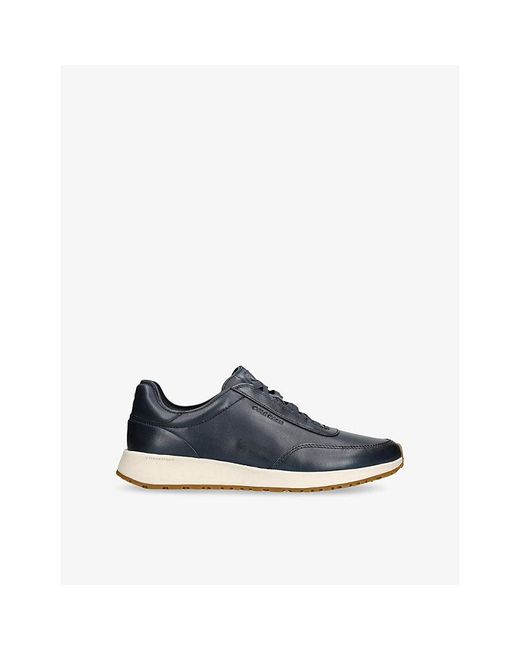 Cole Haan Blue Grandpro Luxe Mile Leather Trainers for men
