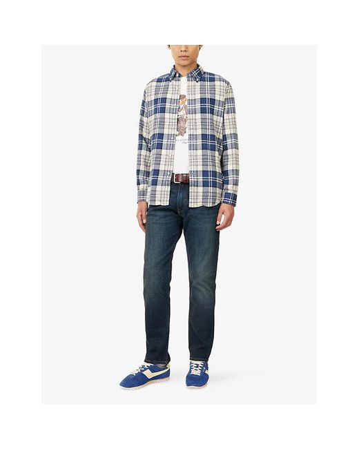 Polo Ralph Lauren Blue Hampton Classic Straight-Fit Denim Jeans for men