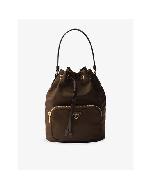 Prada Black Duet Re-Nylon Bucket Bag