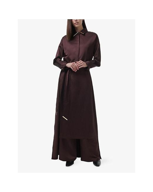 eem Purple Long-Sleeve Woven Shirt