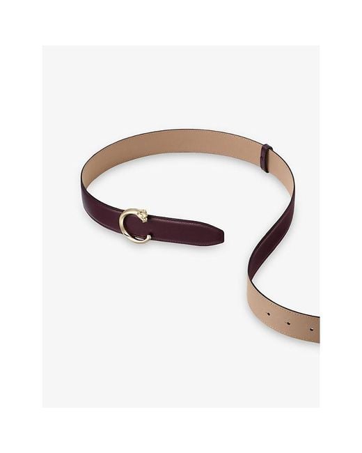 Cartier Brown Panthère C De Small Leather Belt