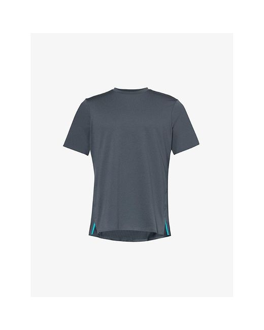 GYMSHARK Blue Everywear Tech Logo-print Recycled-polyester Top for men