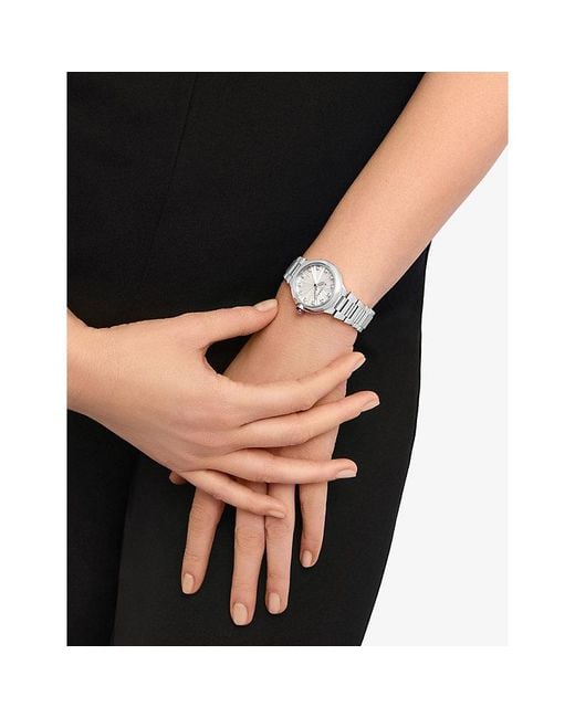 BVLGARI Metallic Lvcea Stainless-Steel And 0.22Ct Diamond Automatic Watch