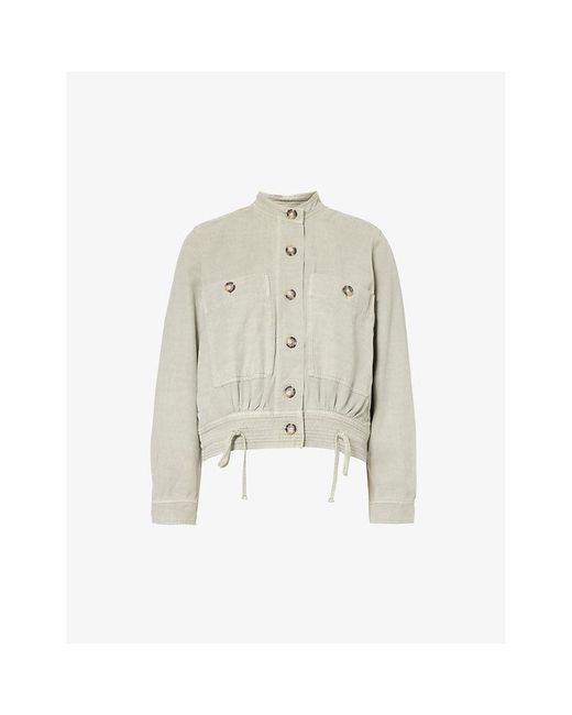 Rails White Alma Flap-pocket Regular-fit Cotton-blend Jacket