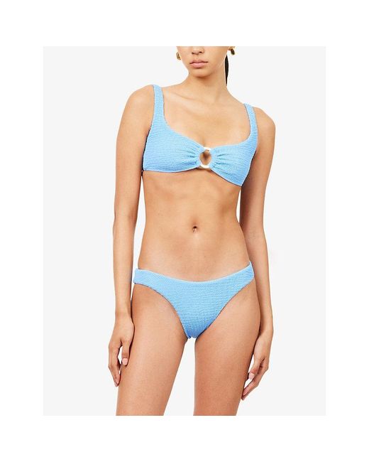 Cheap Monday Blue Barbuda Ring Bikini Top